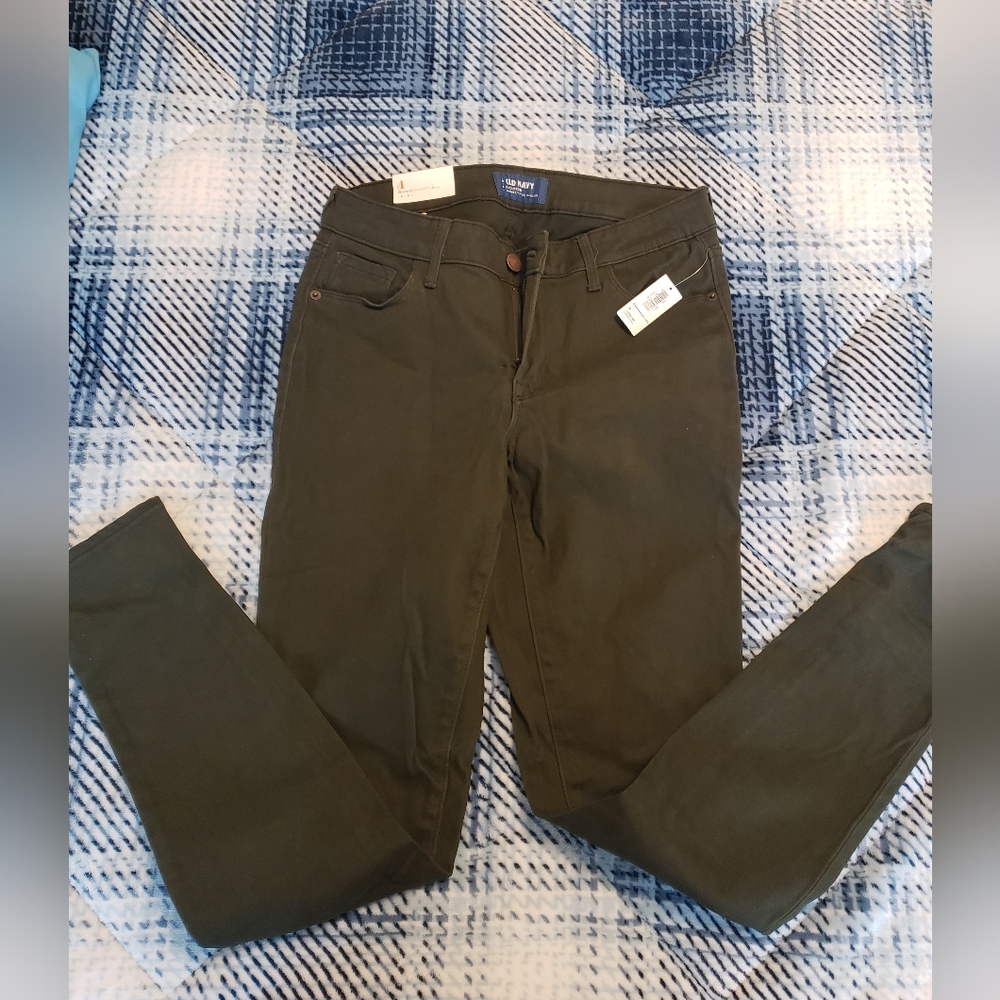 Old Navy Dark Green Women's Skinny Jeans
